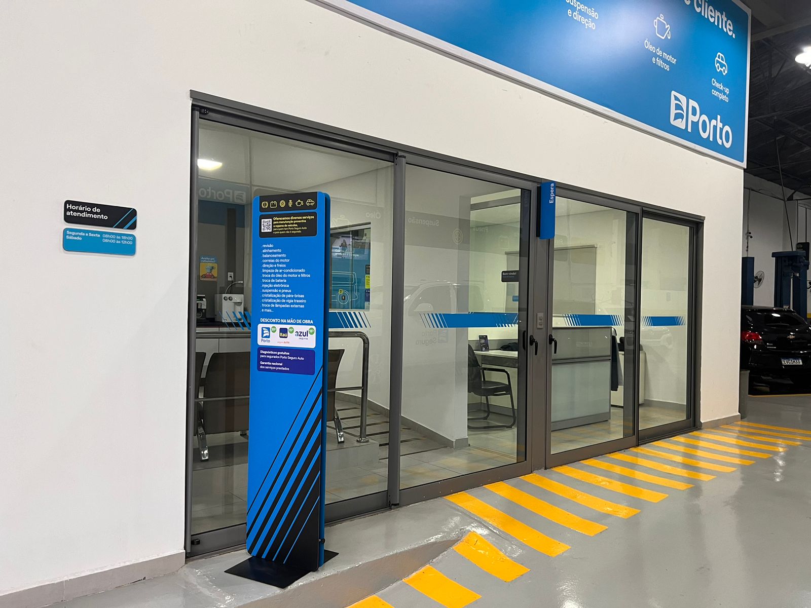 Recepção da unidade da Meta Centro Automotivo na Barra Funda