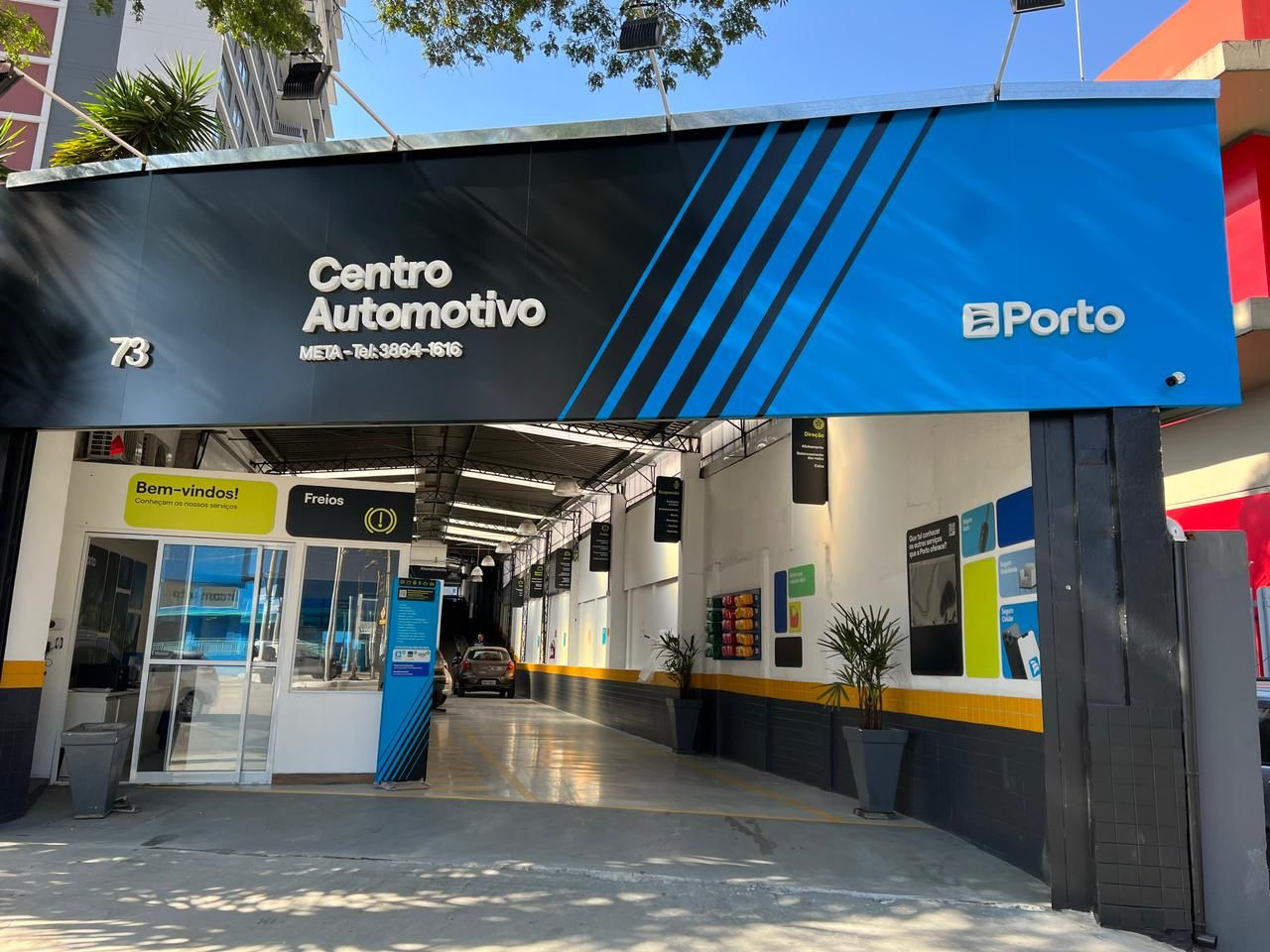 Fachada da unidade Meta Centro Automotivo em Perdizes, São Paulo — Centro Automotivo credenciado Porto Seguro